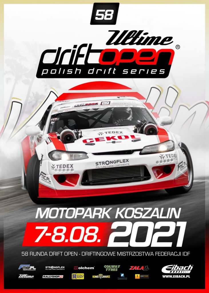 Plakat konkursowy Ultime Drift Open